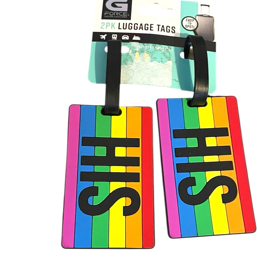 G Force Rainbow HIS Luggage Tags